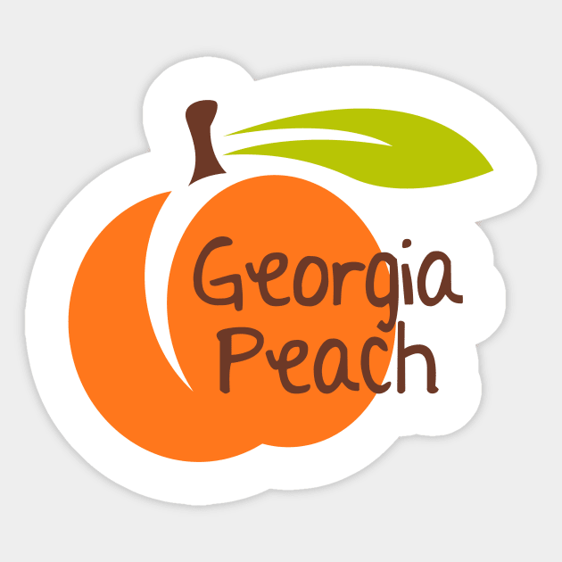 GEORGIA PEACH Sticker by jimbos98